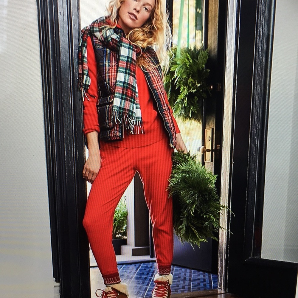 Pajama joggers pant  in waffled cotton